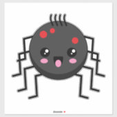 Cute Kawaii Spider Sticker (Vel)
