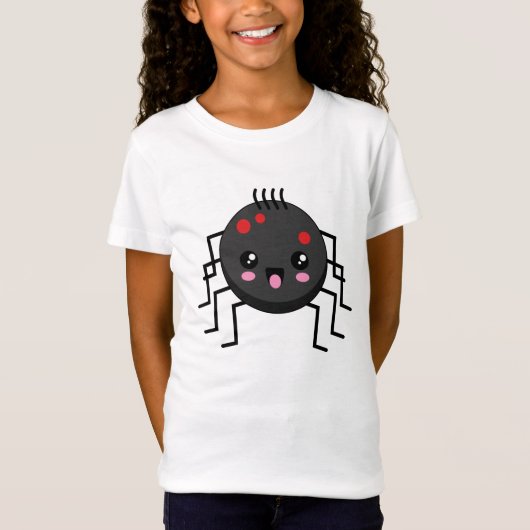 Cute Kawaii Spider T-shirt (Voorkant)