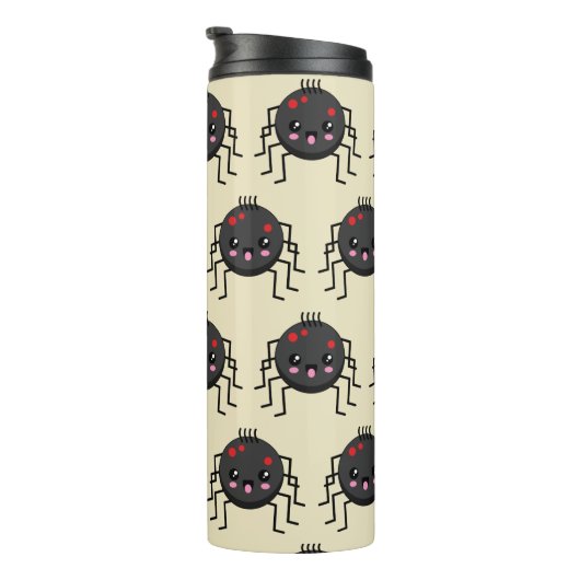 Cute Kawaii Spider Thermosbeker (Geroteerd rechts)