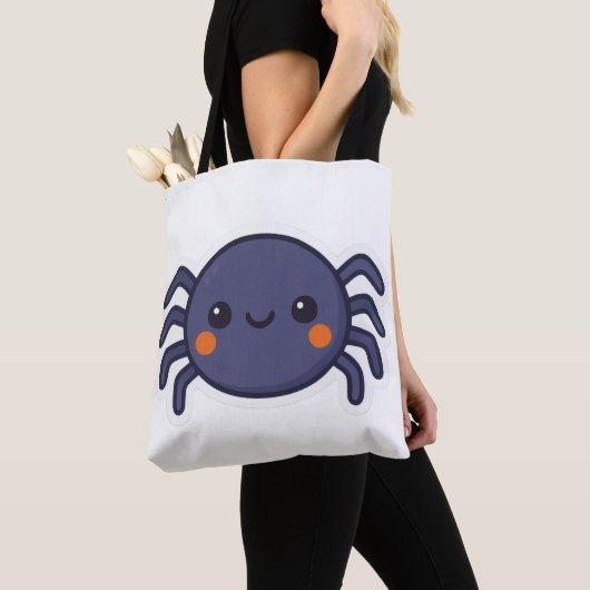 Cute Kawaii Spider Tote Bag (Dichtbij)