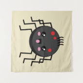 Cute Kawaii Spider Wandkleed (Voorkant (horizontaal))