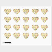 Cute Kawaii Spring Animal Friends Pattern | Pastel Hart Sticker (Vel)