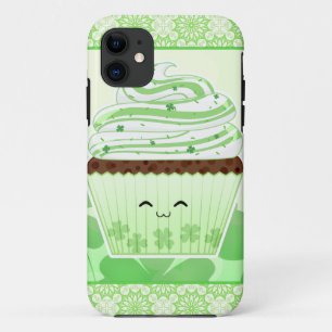 Cute kawaii St Patricks day cupcake Case-Mate iPhone Case