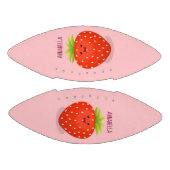 Cute kawaii strawberry cartoon illustration american football (Panelen)
