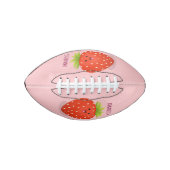Cute kawaii strawberry cartoon illustration american football (Voorkant)