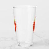 Cute kawaii strawberry cartoon illustration glas (Links)
