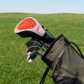Cute kawaii strawberry cartoon illustration golfheadcover (Insitu)
