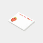 Cute kawaii strawberry cartoon illustration post-it® notes (Schuin)