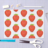 Cute kawaii strawberry cartoon illustration tissuepapier (Craft)