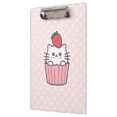 Cute Kawaii Strawberry Cat Cupcake Cartoon Klembord (Links)