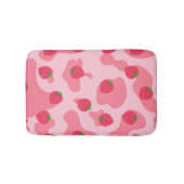 Cute Kawaii Strawberry Koe Pattern Badmat (Voorkant)