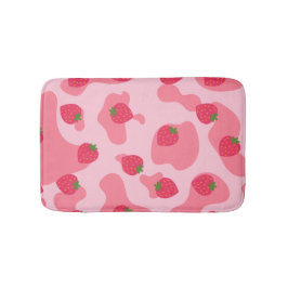 Cute Kawaii Strawberry Koe Pattern Badmat