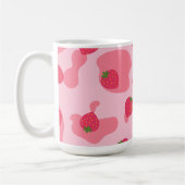 Cute Kawaii Strawberry Koe Pattern Koffiemok (Links)