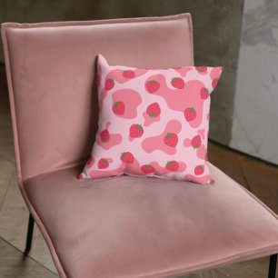 Cute Kawaii Strawberry Koe Pattern Kussen