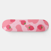 Cute Kawaii Strawberry Koe Pattern Persoonlijk Skateboard (Horizontaal)