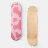 Cute Kawaii Strawberry Koe Pattern Skateboard (Voorkant)