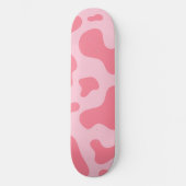 Cute Kawaii Strawberry Koe Pattern Skateboard (Voorkant)