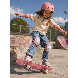 Cute Kawaii Strawberry Koe Pattern Skateboard