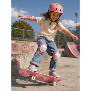 Cute Kawaii Strawberry Koe Pattern Skateboard
