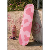 Cute Kawaii Strawberry Koe Pattern Skateboard
