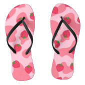Cute Kawaii Strawberry Koe Pattern Teenslippers (Voetbed)