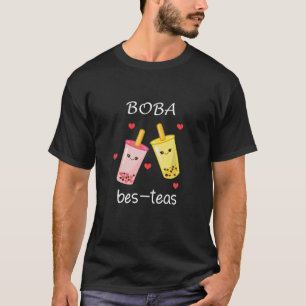 Cute Kawaii Strawberry Mango Boba Bubble Milk Tea T-shirt