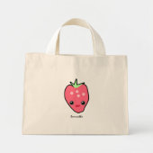 Cute Kawaii Strawberry Mini Tote Bag (Voorkant)
