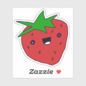 Cute Kawaii Strawberry Sticker (Vel)