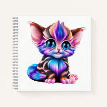 Cute Kawaii Striped Baby Kitten