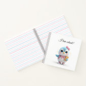 Cute Kawaii Student Pinguïn Notitieboek (Binnen)