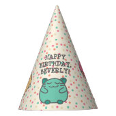 Cute Kawaii Style Cartoon Hamsters op persoonlijke Feesthoedjes (Voorkant)