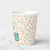 Cute Kawaii Style Cartoon Hamsters op persoonlijke Papieren Bekers (Links)