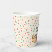 Cute Kawaii Style Cartoon Hamsters op persoonlijke Papieren Bekers (Rechts)