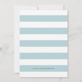 Cute Kawaii Succulent Boy Blue Baby shower Invitat Kaart (Achterkant)