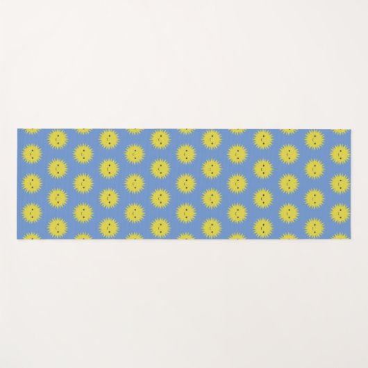 Cute Kawaii Sun Yogamat (Voorkant (horizontaal))