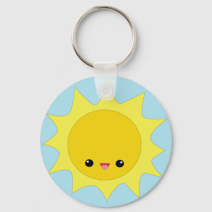 Cute kawaii sunshine sleutelhanger