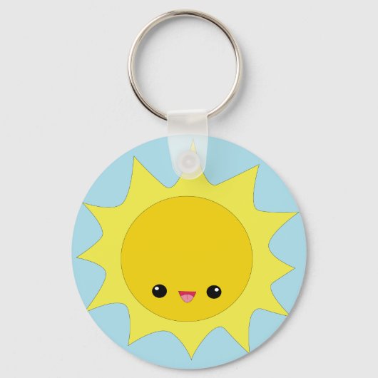 Cute kawaii sunshine sleutelhanger (Voorkant)