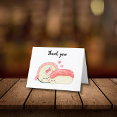 Cute Kawaii Sushi Bedankkaart