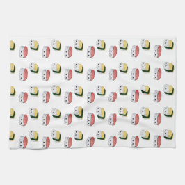 Cute Kawaii Sushi Japanse Food Art Character Maki Theedoek