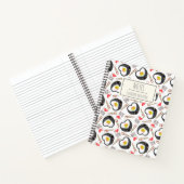 Cute Kawaii Sushi Whimsical Pattern Personalized Notitieboek (Binnen)