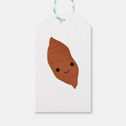 Cute Kawaii Sweet Potato Cadeaulabel (Voorkant)