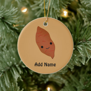 Cute Kawaii Sweet Potato Keramisch Ornament