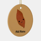Cute Kawaii Sweet Potato Keramisch Ornament (Rechts)