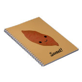 Cute Kawaii Sweet Potato Notitieboek (Rechterzijde)
