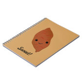 Cute Kawaii Sweet Potato Notitieboek (Linkerzijde)