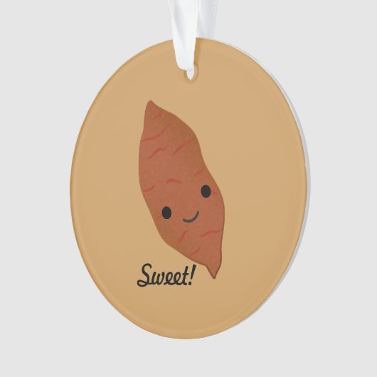 Cute Kawaii Sweet Potato Ornament (voorkant)
