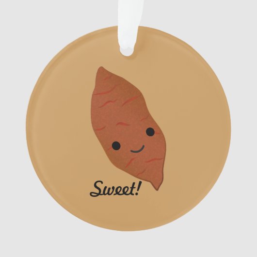 Cute Kawaii Sweet Potato Ornament (voorkant)