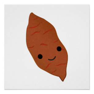 Cute Kawaii Sweet Potato Perfect Poster