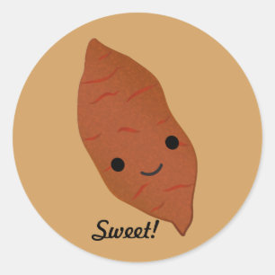 Cute Kawaii Sweet Potato Ronde Sticker