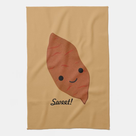 Cute Kawaii Sweet Potato Theedoek (Verticaal)